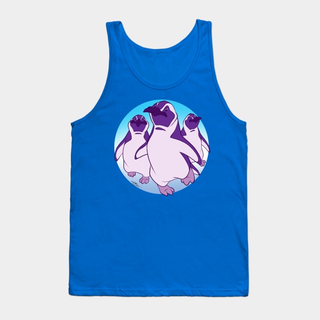 Purple Penguin Tank Top by Knowledge Fight